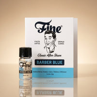 Fine Barber Blue sample card and vial