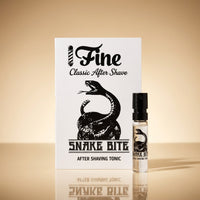 Fine Snake Bite sample card and vial