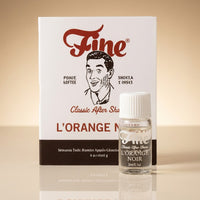 Fine L'Orange Noir sample card and vial